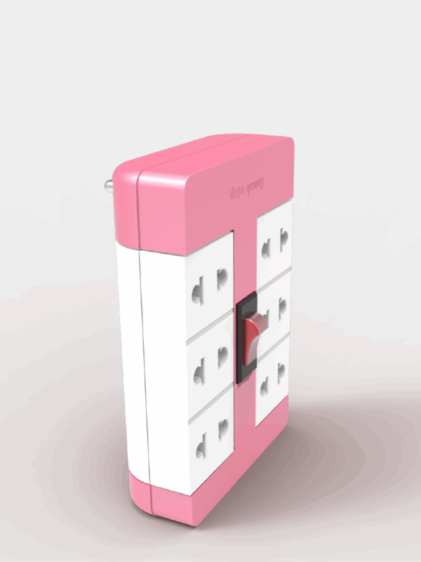 Ổ cắm xoay 90º Điện Quang ĐQ ESK RT 6PW