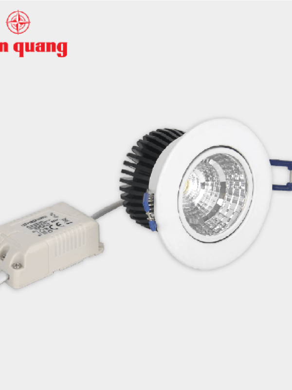Bộ đèn LED chiếu điểm âm trần Điện Quang ĐQ LEDRSL02 07727 (7W, warmwhite)