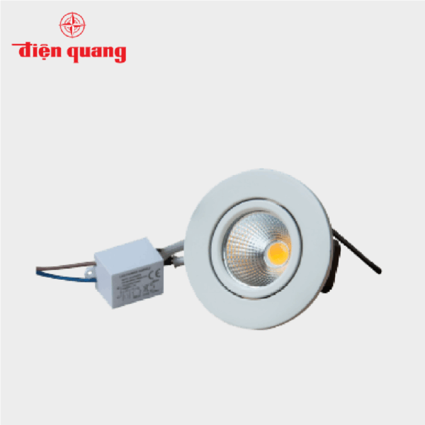Bộ đèn LED chiếu điểm Điện Quang- ĐQ LEDRSL12 03730 (3W warmwhite,D67)