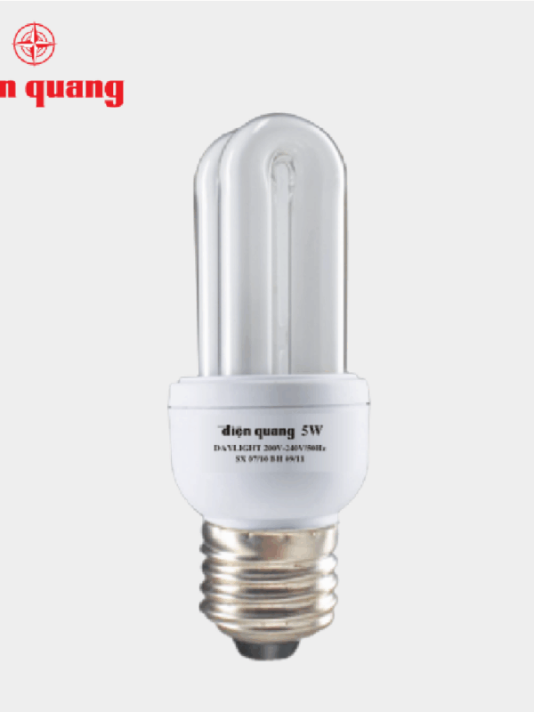 Đèn Compact CSN Điện Quang ĐQ-CFL-2U-T4-5W-DL-E27