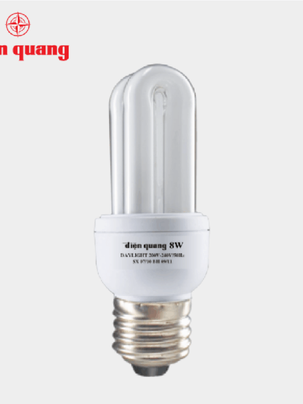 Đèn Compact CSN Điện Quang ĐQ-CFL-2U-T4-8W-DL-E27