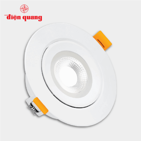 Bộ đèn LED downlight Điện Quang ĐQ LRD10 07765 95 (7W daylight, tròn, 3.7inch)