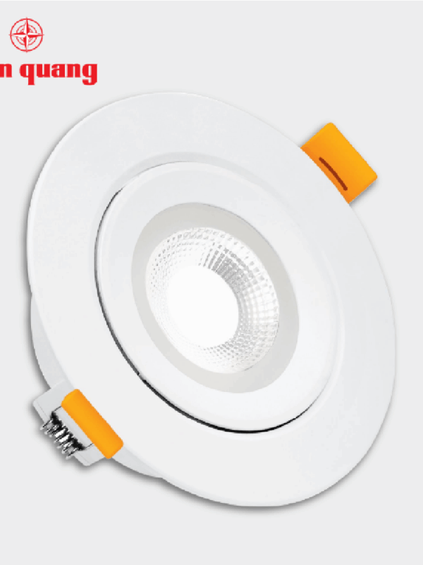 Bộ đèn LED downlight Điện Quang ĐQ LRD10 07765 95 (7W daylight, tròn, 3.7inch)