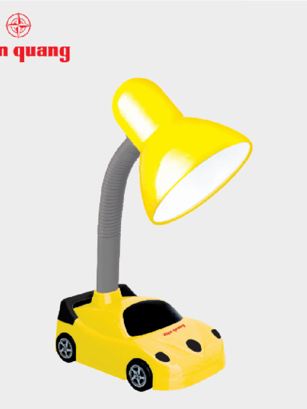 Đèn bàn Điện Quang ĐQ DKL05 BW (kiểu xe hơi, vàng đen, bóng warmwhite)