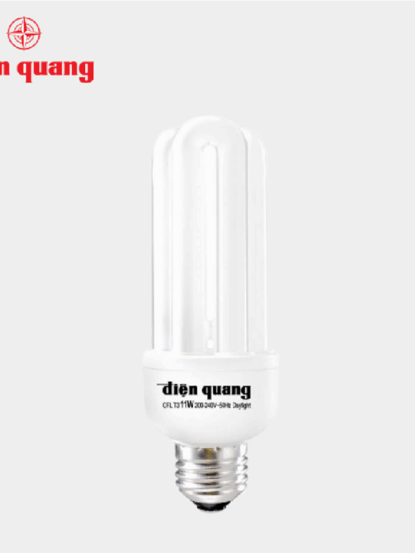 Đèn Compact CSN Điện Quang ĐQ-CFL-3U-T3-11W-DL-E27