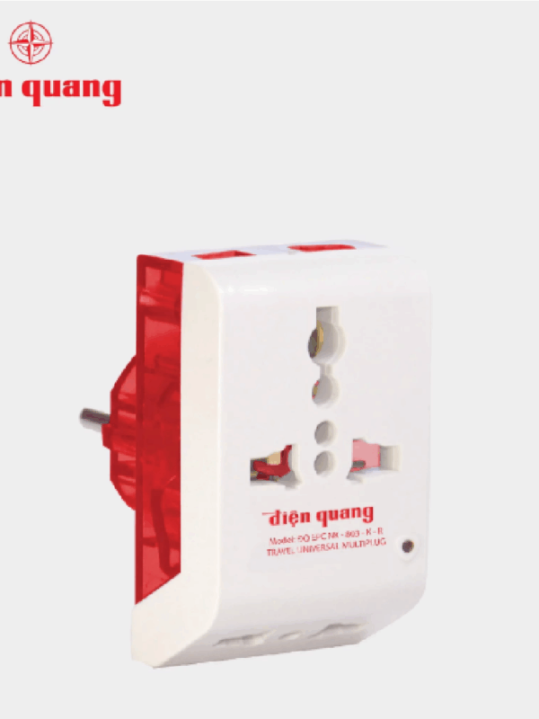 Phích cắm chuyển Điện Quang ĐQ EPC NK-803-K- R ( màu đỏ )