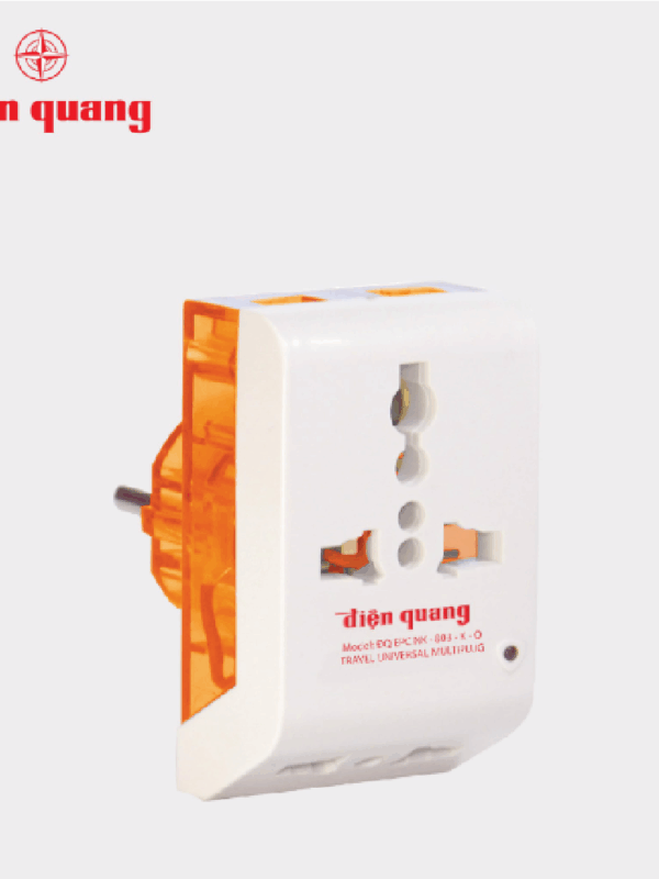 Phích cắm chuyển Điện Quang ĐQ EPC NK-803-K- O ( màu cam )